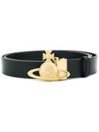 Vivienne Westwood Front Embellished Belt - Black