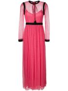 Philosophy Di Lorenzo Serafini Long Sleeved Lace Gown - Pink