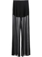 Fleur Du Mal Sheer Wide Leg Trousers
