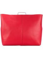Mm6 Maison Margiela Square Tote Bag - Red