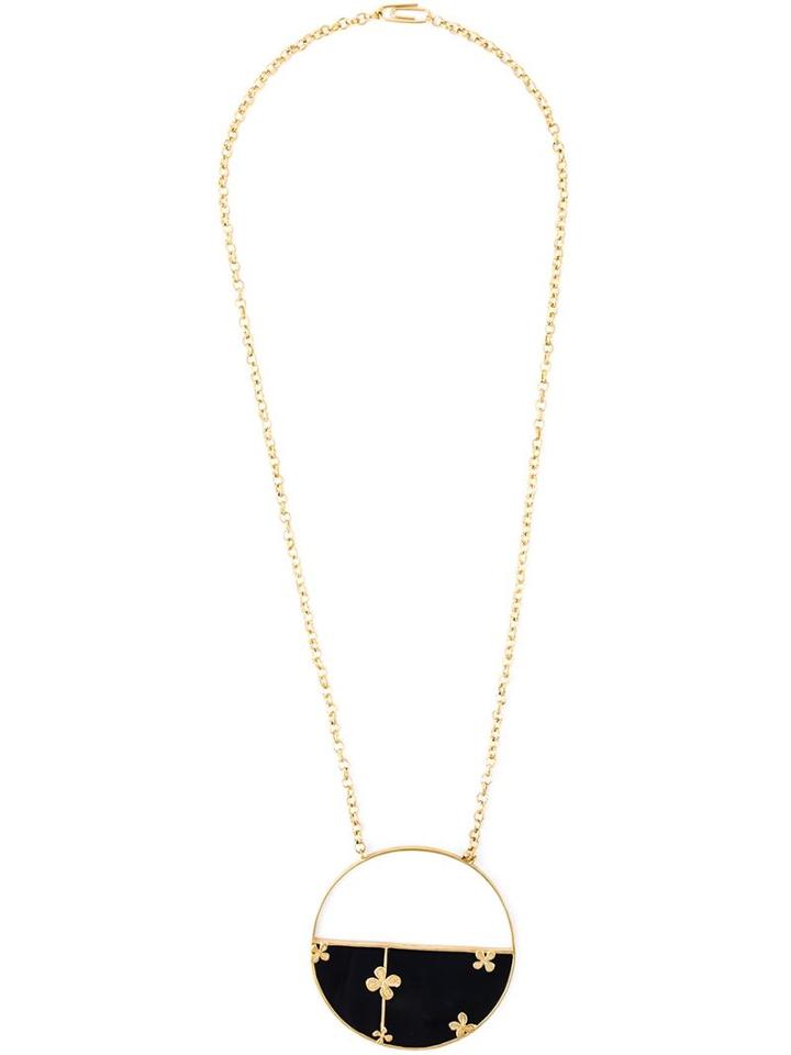 Aurelie Bidermann 18kt Gold Plated Clover Pendant Necklace
