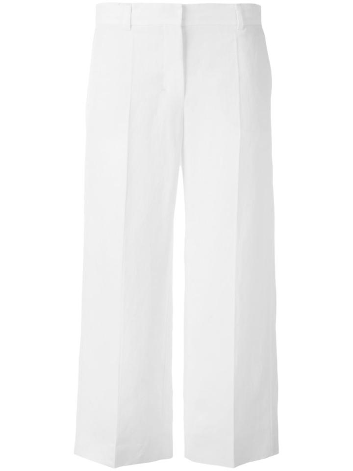 Alisso Cropped Trousers - Women - Linen/flax/viscose - 44, White, Linen/flax/viscose, 's Max Mara