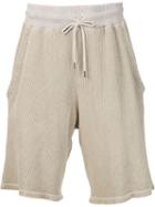 John Elliott Drawstring Track Shorts, Men's, Size: L, Nude/neutrals, Cotton