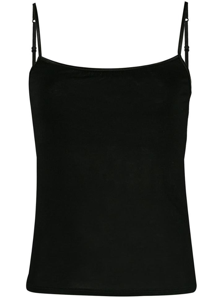 Callipygian Slim-fit Tank Top - Black