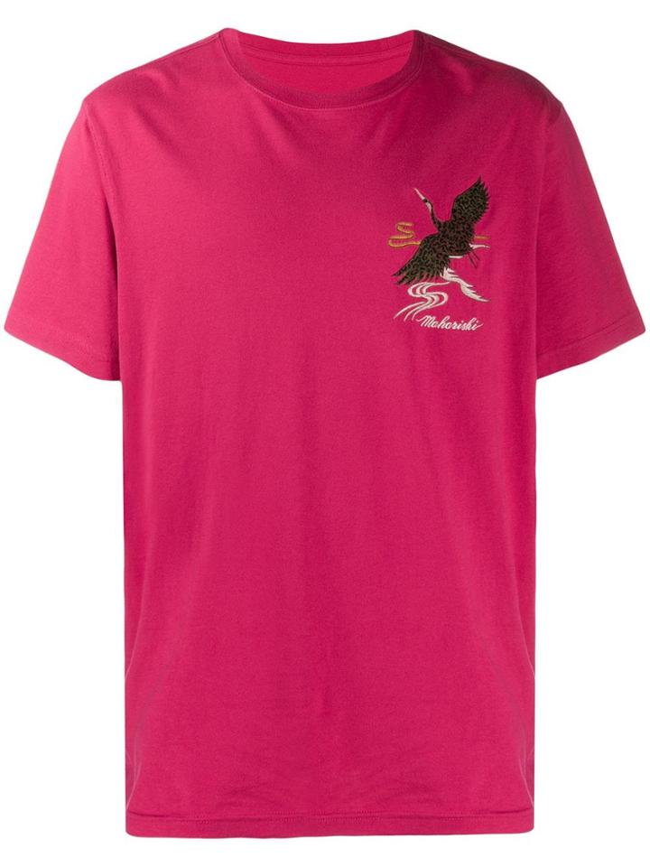 Maharishi Embroidered T-shirt - Pink