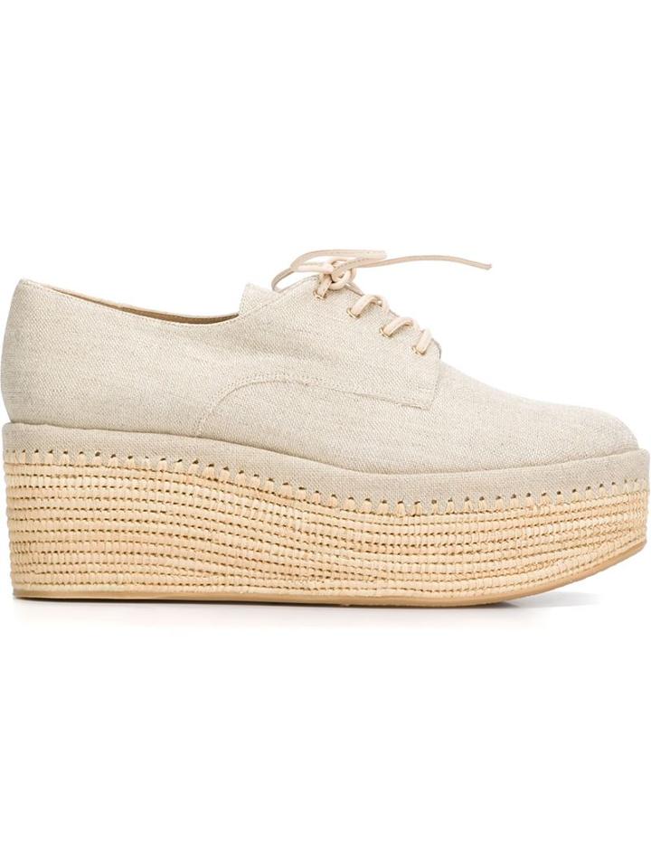 Stuart Weitzman 'kent' Platform Lace-up Shoes
