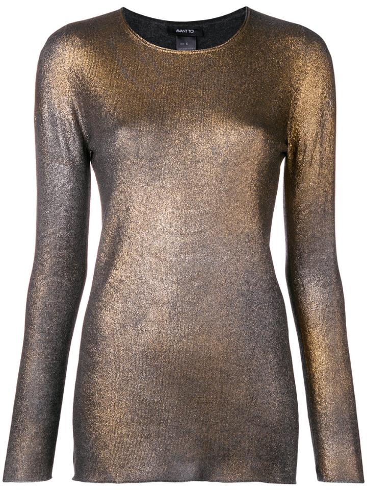 Avant Toi Metallic Cashmere Jumper