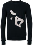 Dressedundressed Embroidered Sweatshirt, Men's, Size: 2, Black, Cotton