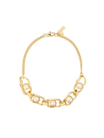 Coup De Coeur Liquid Pearl Necklace - Gold