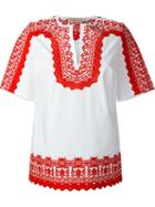 Tory Burch 'isla' Tunic, Women's, Size: 0, White, Cotton/spandex/elastane/polyester