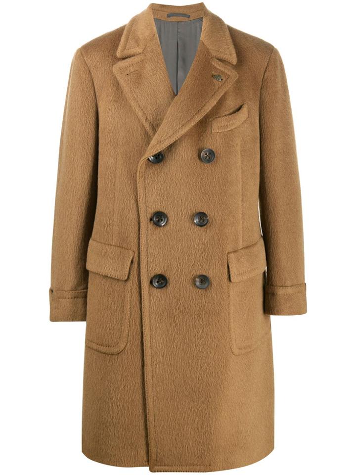 Gabriele Pasini Double Breasted Coat - Neutrals