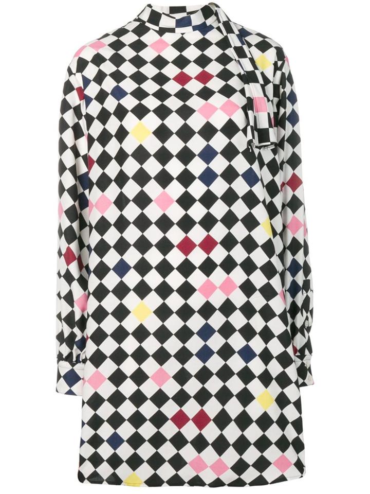 Sport Max Code Checked Midi Dress - Black
