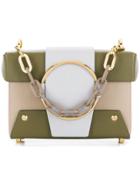 Yuzefi Multicoloured Asher Colour Block Crossbody Bag - Green