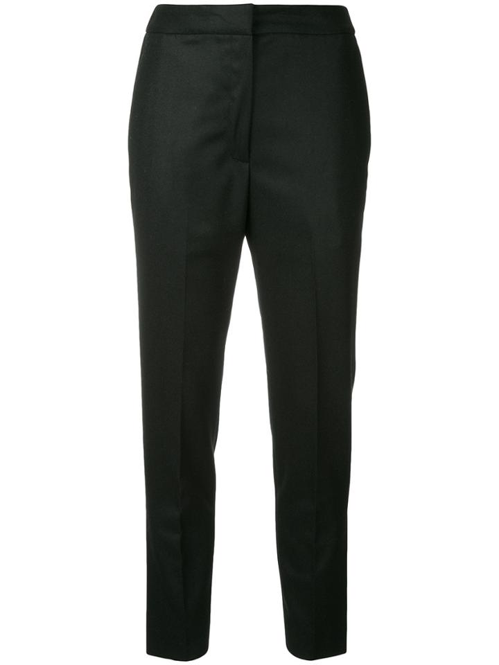 H Beauty & Youth Cropped Pleat Trousers - Black