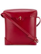 Manu Atelier Pristine Shoulder Bag, Women's, Red, Leather/cotton