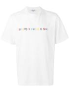 Sunnei Printed T-shirt, Men's, Size: Small, White, Cotton