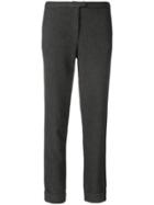 Tonello Classic Cut Velvet Pants - Black