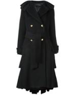Christian Pellizzari Belted Raw Hem Coat