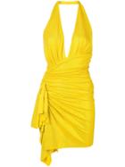 Alexandre Vauthier Gem Embellished Dress - Yellow