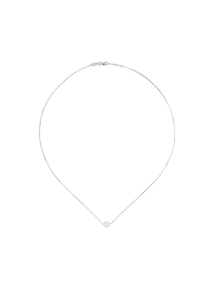 Redline 18kt Gold Pearl Pendant Necklace - Silver