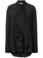 Givenchy Ruffled Scarf Neck Blouse - Black