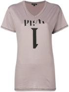 Ann Demeulemeester Printed T-shirt - Grey