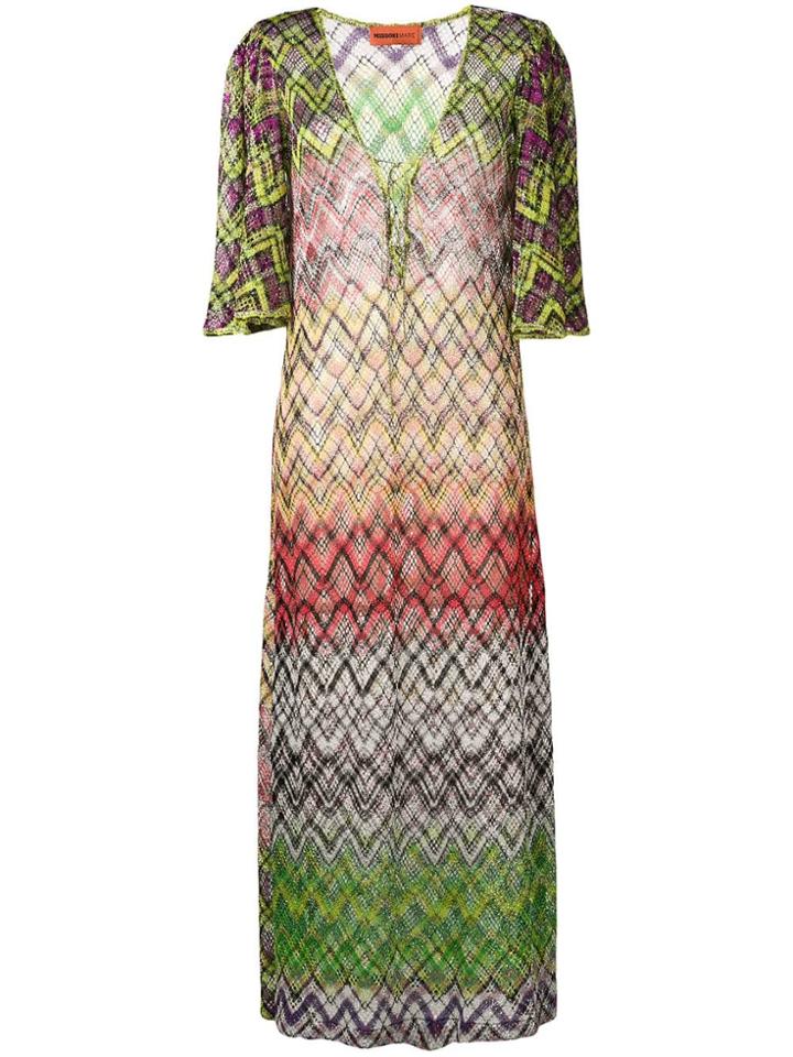 Missoni Open-knit Maxi Cover-up - Green