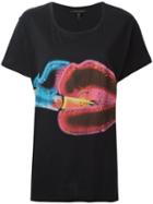 Marc Jacobs - Embellished Printed T-shirt - Women - Cotton/crystal - M, Black, Cotton/crystal