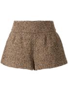Red Valentino Tweed Shorts - Black