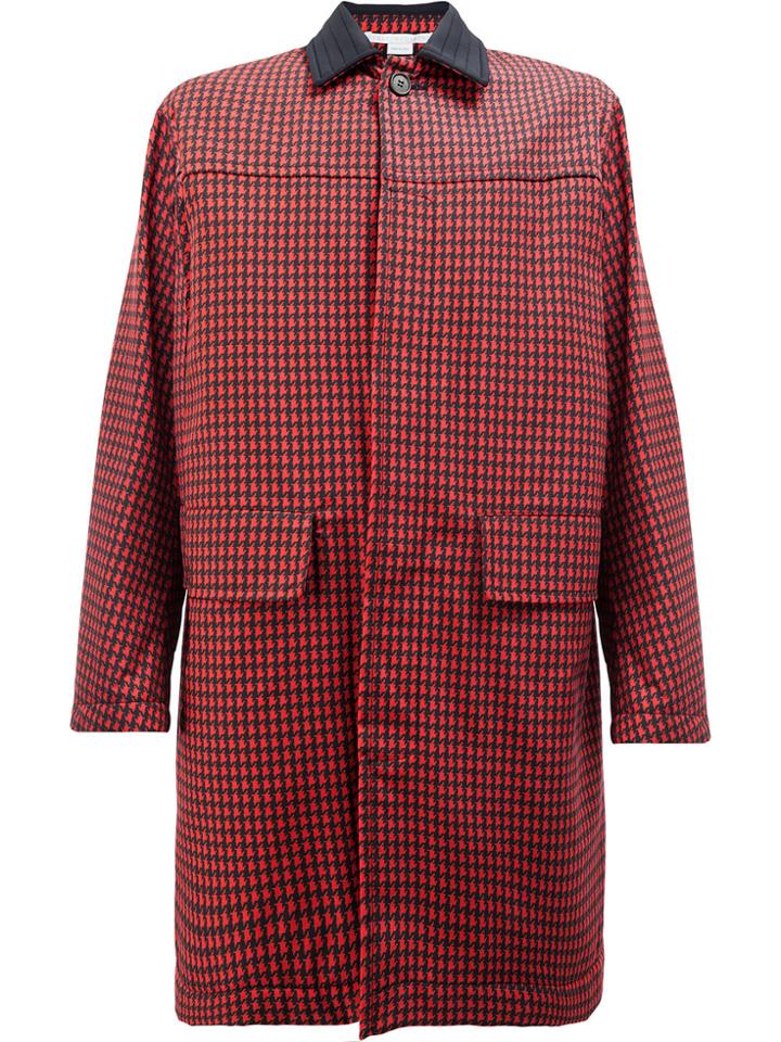 Stella Mccartney Houndstooth Coat - Red