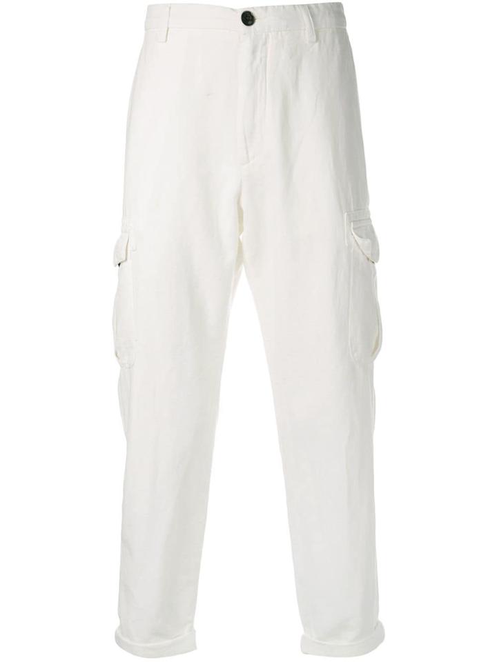 Eleventy Cargo Trousers - White