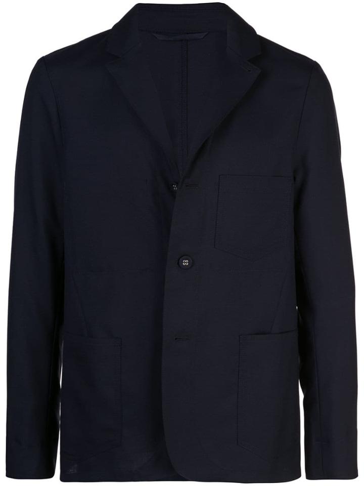 Officine Generale Boxy Fit Blazer - Blue