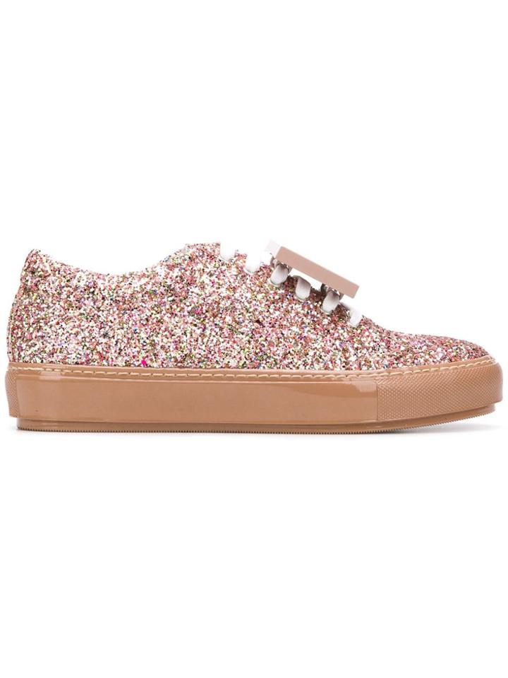 Acne Studios Adriana Spark Glitter Sneakers - Pink