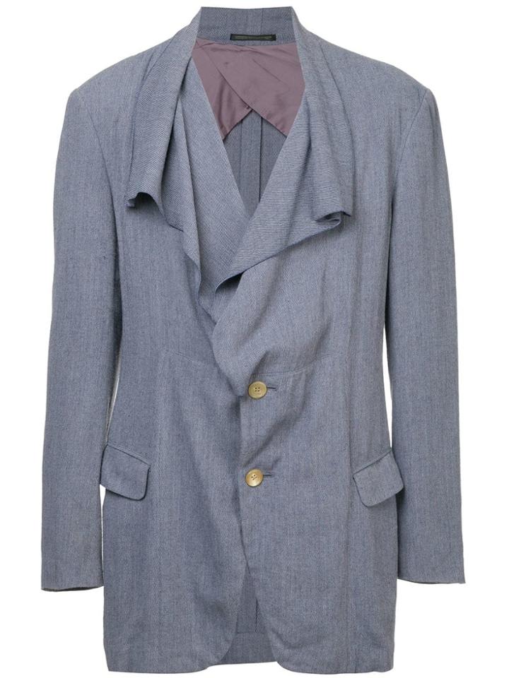 Yohji Yamamoto Vintage Loose Flappy Jacket - Purple