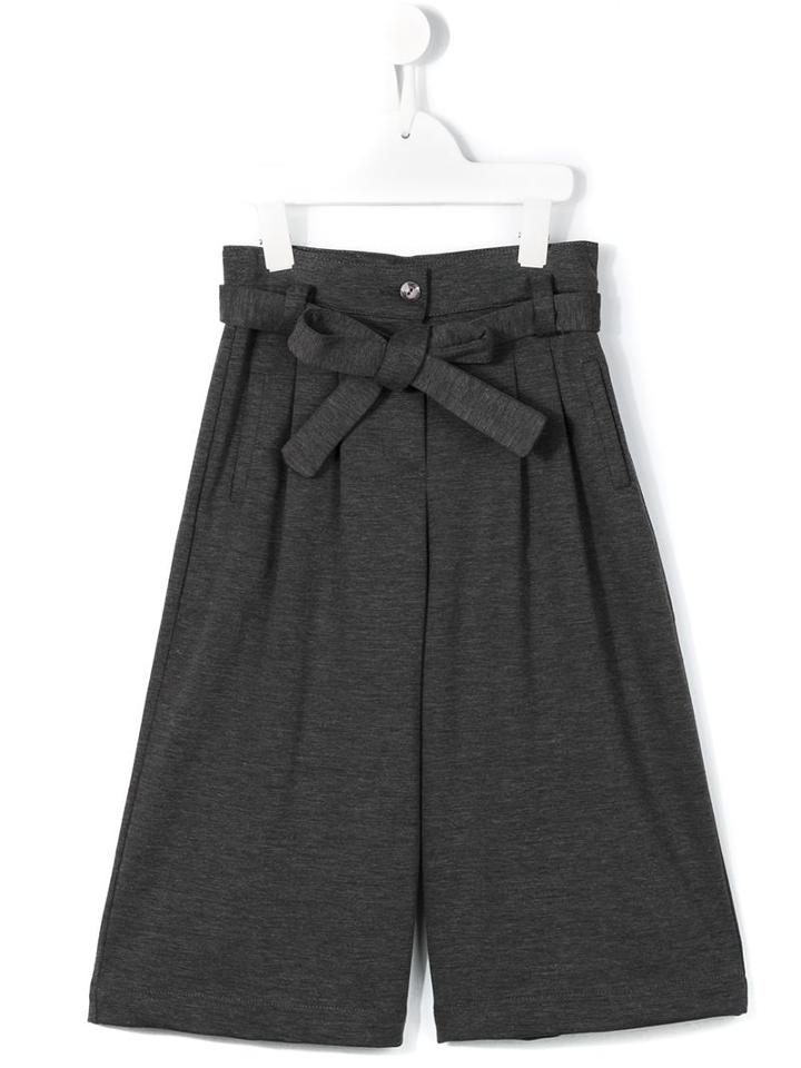 Miss Blumarine Wide Leg Trousers, Girl's, Size: 10 Yrs, Grey