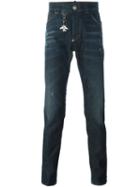 Philipp Plein Slim Fit Jeans, Men's, Size: 33, Blue, Cotton/spandex/elastane