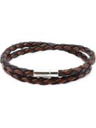 Tateossian 'scoubidou' Double Wrap Bracelet, Men's, Brown