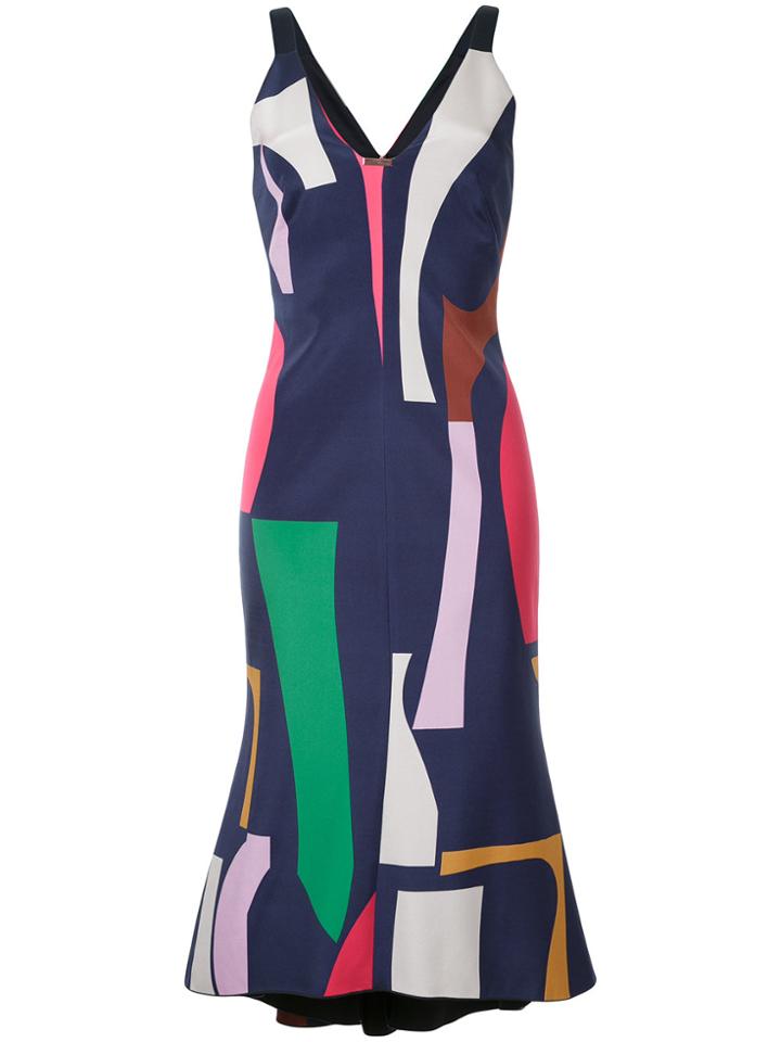 Ginger & Smart Geometric Print Midi Dress - Multicolour