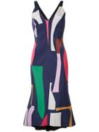 Ginger & Smart Geometric Print Midi Dress - Multicolour