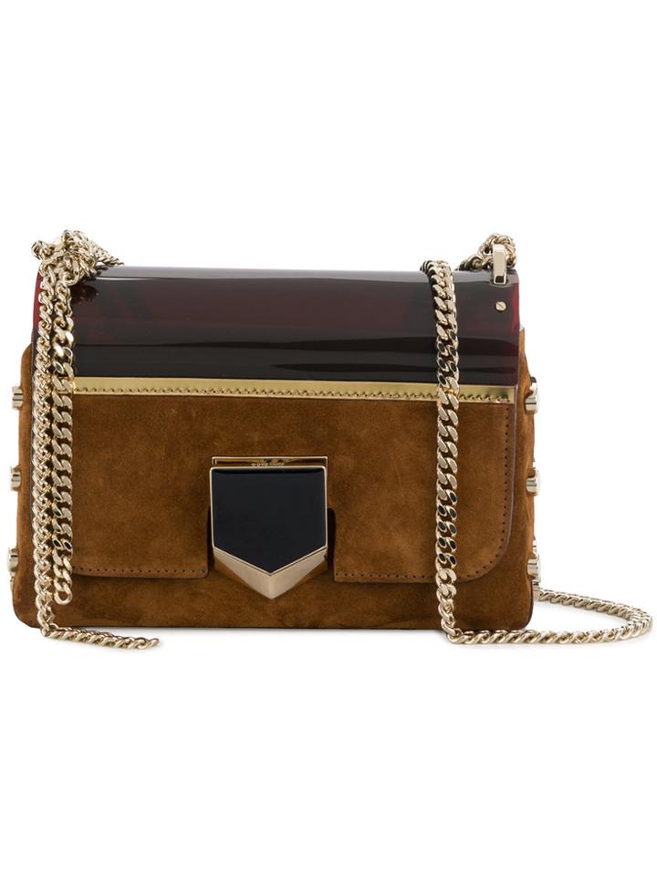 Jimmy Choo Lockett Petite Shoulder Bag - Brown