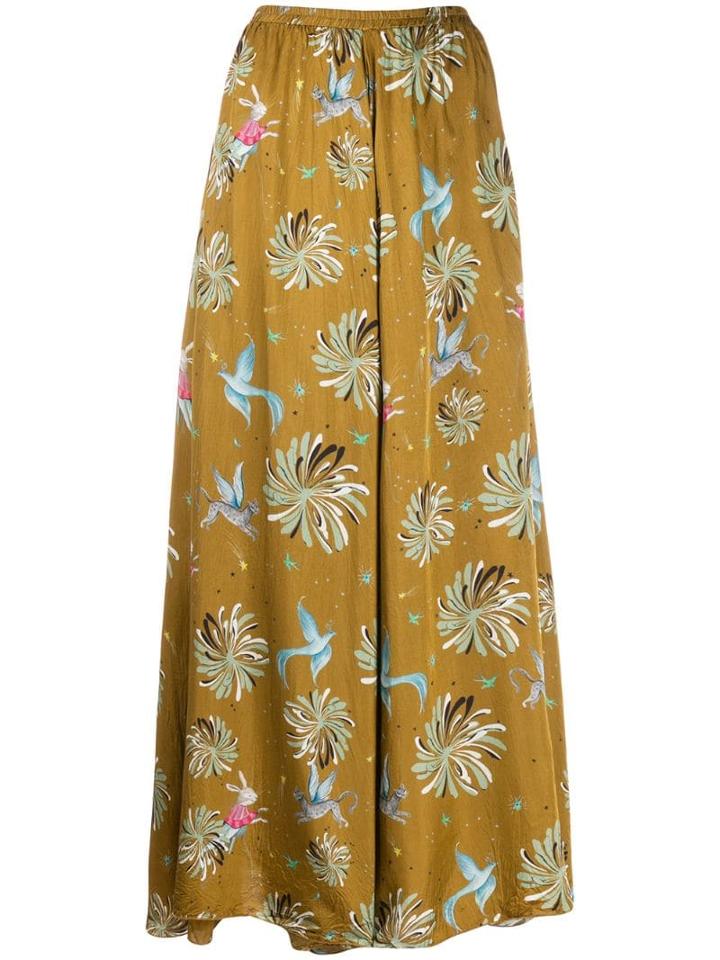 Forte Forte Printed Maxi Skirt - Green