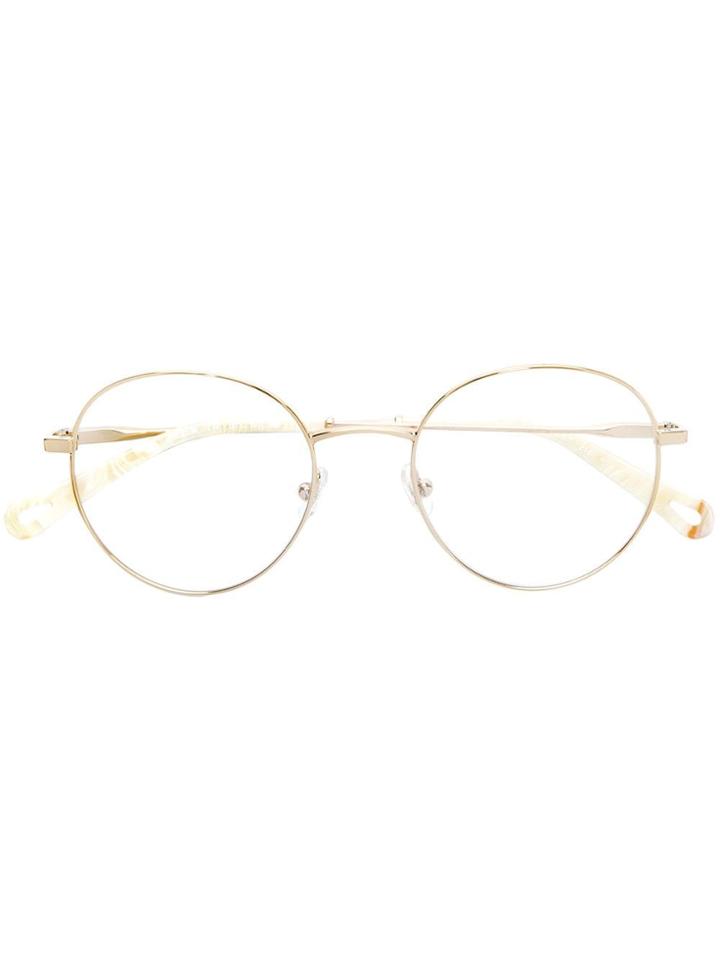 Chloé Eyewear Round Framed Glasses - Metallic