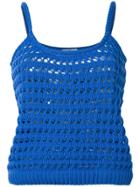 Prada Open Knit Top - Blue