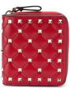 Valentino Valentino Garavani Rockstud Spike Compact Wallet - Red