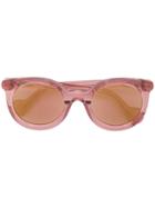 Moncler Eyewear Round Frame Sunglasses - Pink & Purple