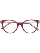 Chloe Eyewear - Round Frame Glasses - Women - Acetate/metal - 52, Brown, Acetate/metal