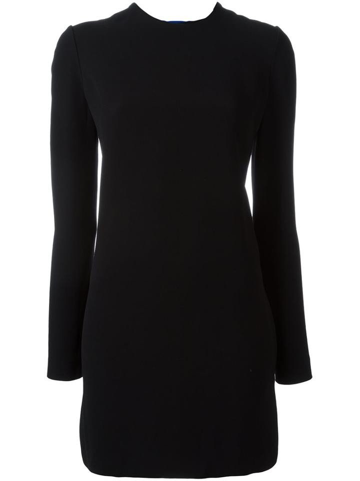 Victoria Beckham Macramé Back Short Dress, Women's, Size: 8, Black, Viscose/silk/cotton