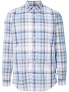 Gieves & Hawkes Plaid Fitted Shirt - Blue