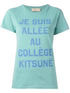 Maison Kitsuné Slogan Print T-shirt - Grey