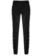 Reinaldo Lourenço - Skinny Trousers - Women - Cotton - 44, Black, Cotton